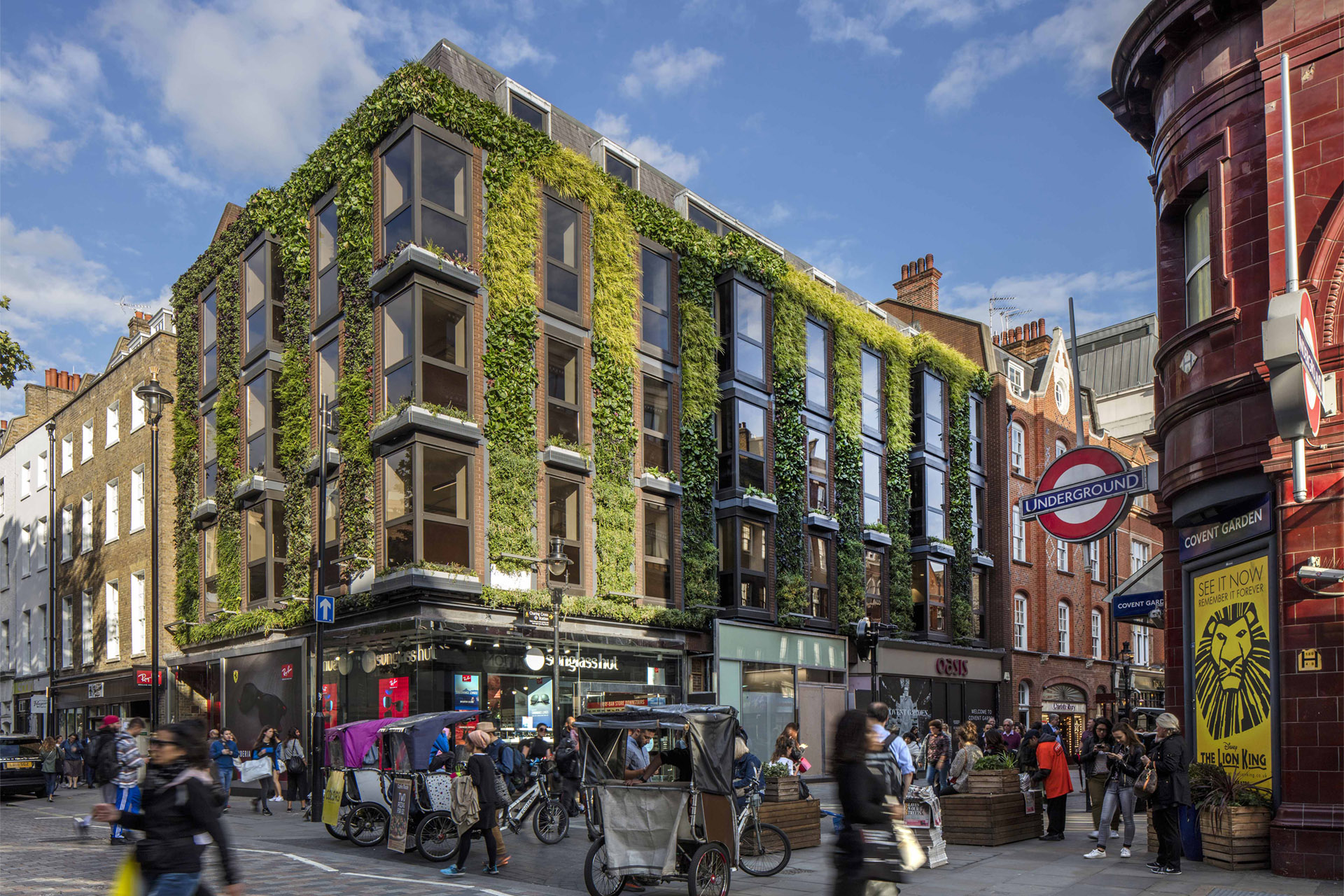 Our third inspirational urban greening project: Covent Garden Living Wall